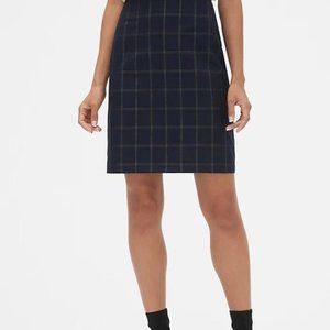 NWT Banana Republic Plaid A Line Skirt Size 2